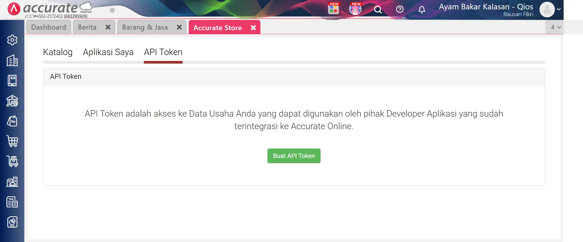 Menghubungkan Qios FNB